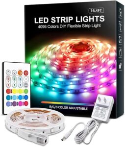 RGB LED Strip Lights 16.4ft,4096