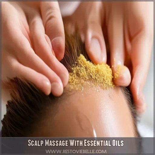 Scalp Massage With Essential Oils