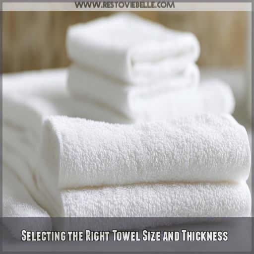 Selecting the Right Towel Size and Thickness