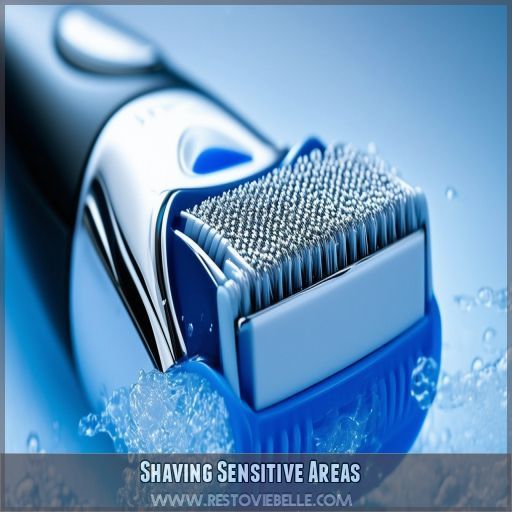 Shaving Sensitive Areas