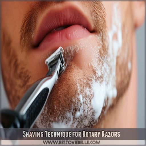 Shaving Technique for Rotary Razors