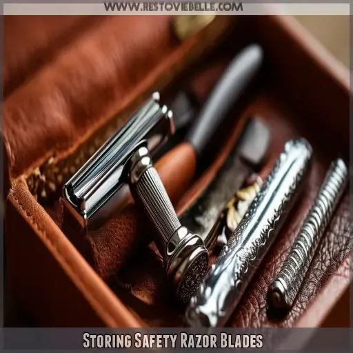 Storing Safety Razor Blades