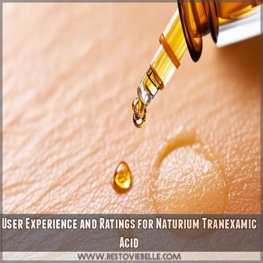 User Experience and Ratings for Naturium Tranexamic Acid