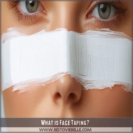 What is Face Taping