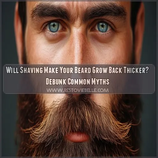 will shaving make your beard grow back thicker