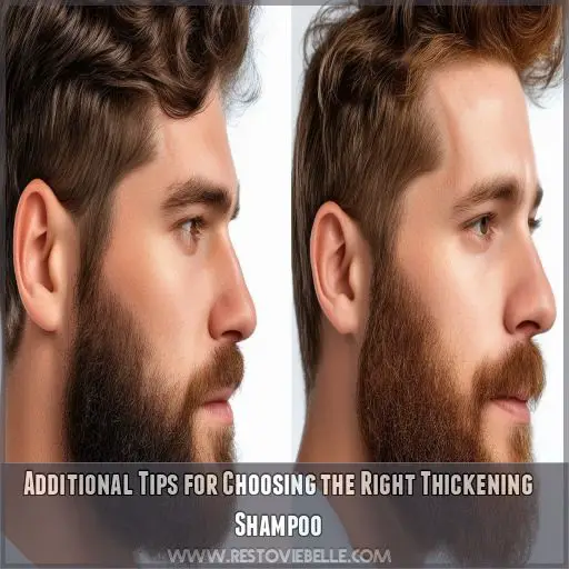 Additional Tips for Choosing the Right Thickening Shampoo