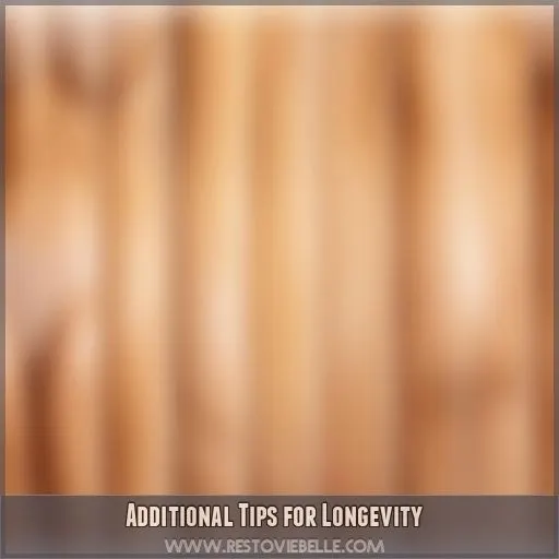 Additional Tips for Longevity