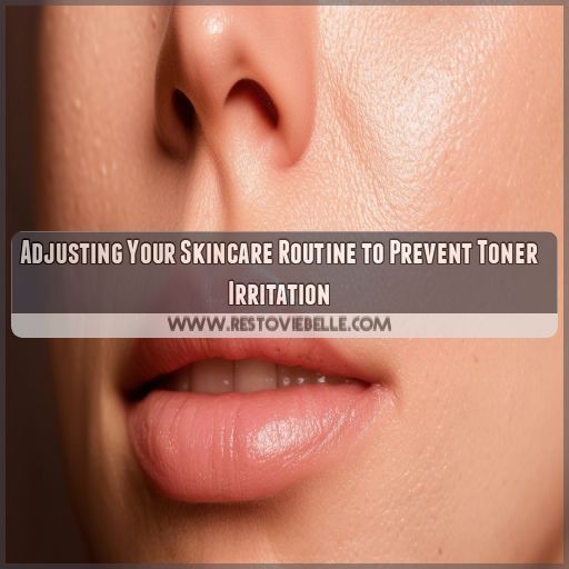 Adjusting Your Skincare Routine to Prevent Toner Irritation