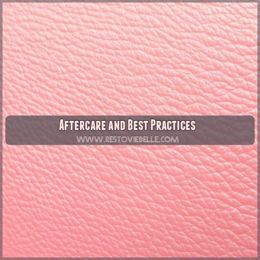 Aftercare and Best Practices