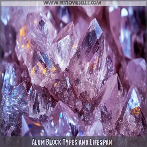Alum Block Types and Lifespan