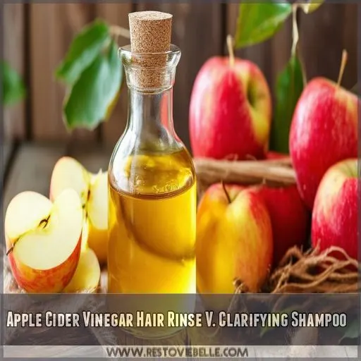 Apple Cider Vinegar Hair Rinse V. Clarifying Shampoo