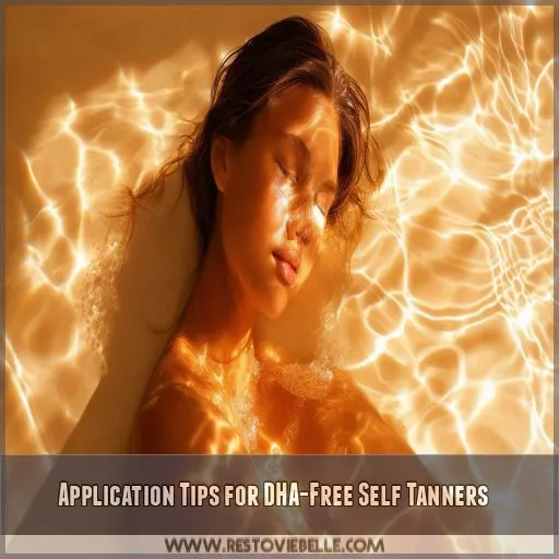 Application Tips for DHA-Free Self Tanners