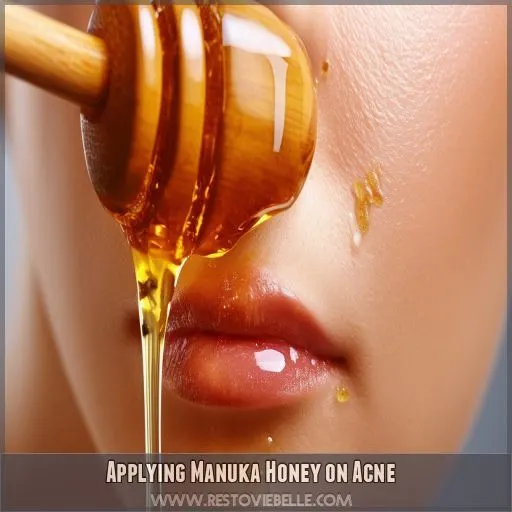 Applying Manuka Honey on Acne