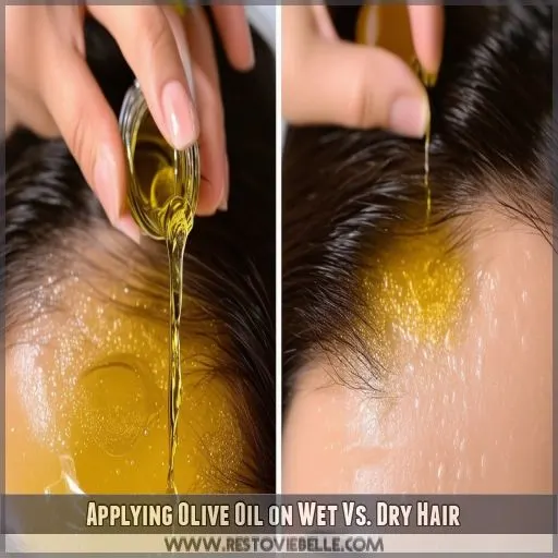 Applying Olive Oil on Wet Vs. Dry Hair