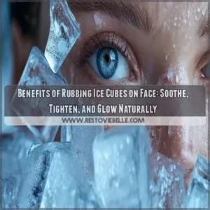 benefits of rubbing ice cubes on face