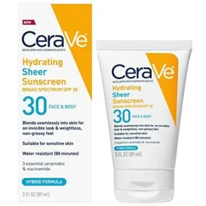 CeraVe Hydrating Sheer Sunscreen SPF