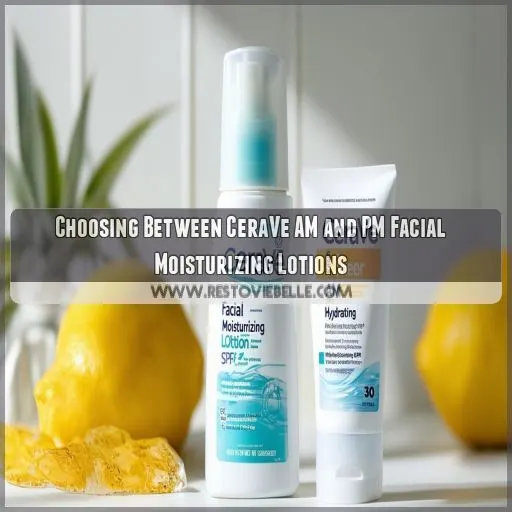 Choosing Between CeraVe AM and PM Facial Moisturizing Lotions