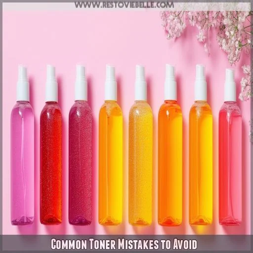 Common Toner Mistakes to Avoid