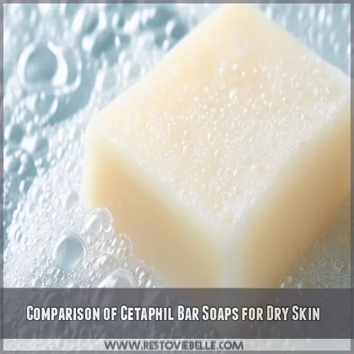 Comparison of Cetaphil Bar Soaps for Dry Skin