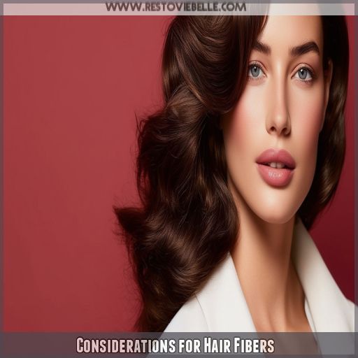 Considerations for Hair Fibers
