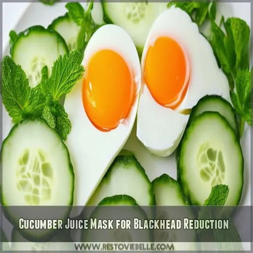 Cucumber Juice Mask for Blackhead Reduction