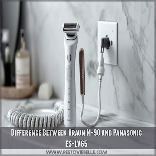 Difference Between Braun M-90 and Panasonic ES-LV65