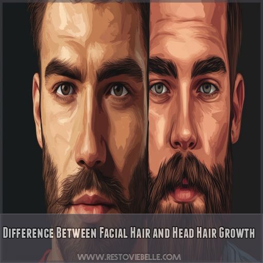 Difference Between Facial Hair and Head Hair Growth