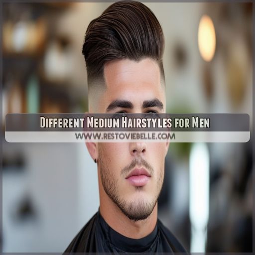 Different Medium Hairstyles for Men