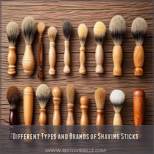 Different Types and Brands of Shaving Sticks