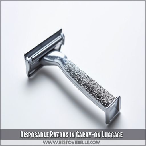 Disposable Razors in Carry-on Luggage
