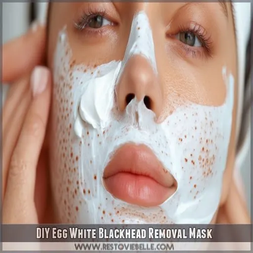 DIY Egg White Blackhead Removal Mask