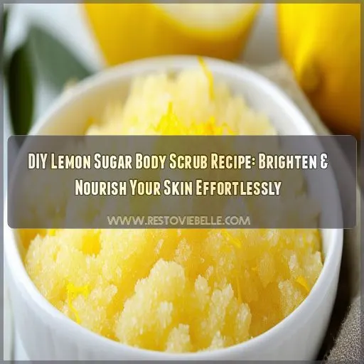 diy lemon sugar body scrub recipe