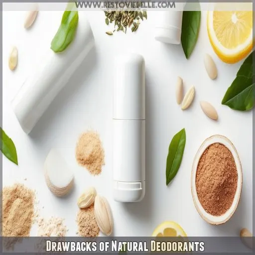 Drawbacks of Natural Deodorants