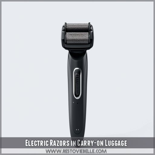 Electric Razors in Carry-on Luggage