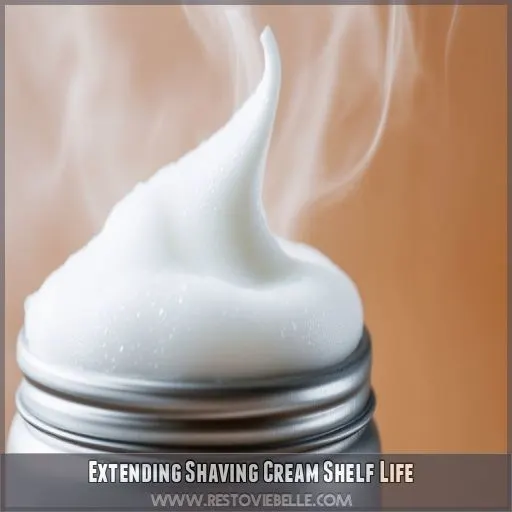 Extending Shaving Cream Shelf Life