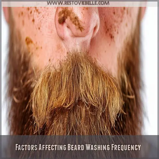 Factors Affecting Beard Washing Frequency