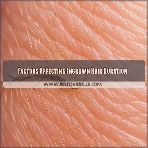 Factors Affecting Ingrown Hair Duration