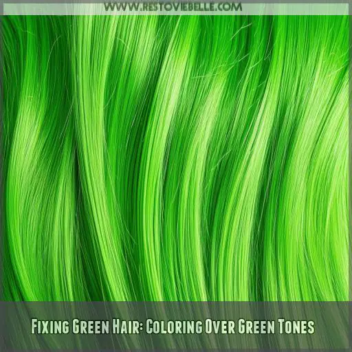 Fixing Green Hair: Coloring Over Green Tones