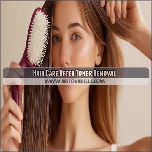 Hair Care After Toner Removal