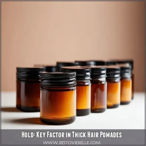 Hold: Key Factor in Thick Hair Pomades