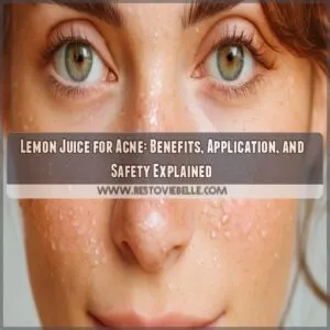 how do you get rid of acne with lemon juice