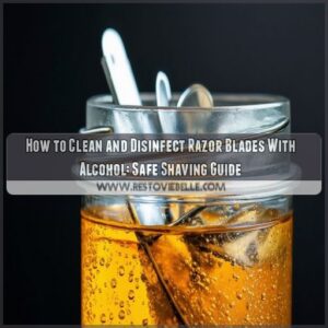 how to clean and disinfect razor blades with alcohol