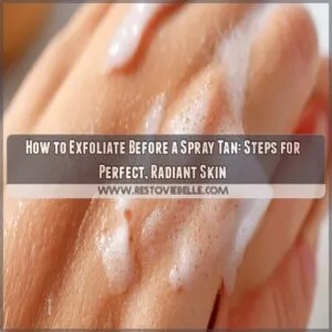 how to exfoliate before a spray tan