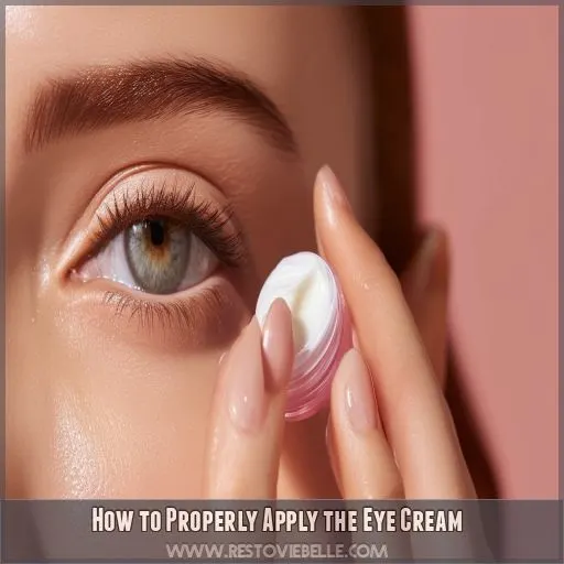 How to Properly Apply the Eye Cream