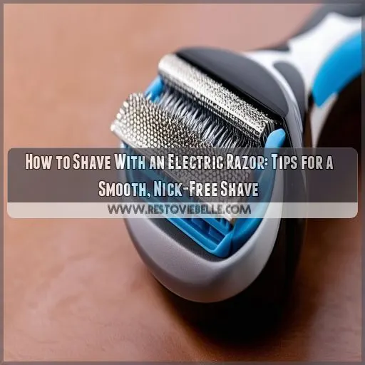 how to shave with an electric razor