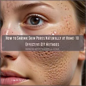 how to shrink skin pores naturally at home