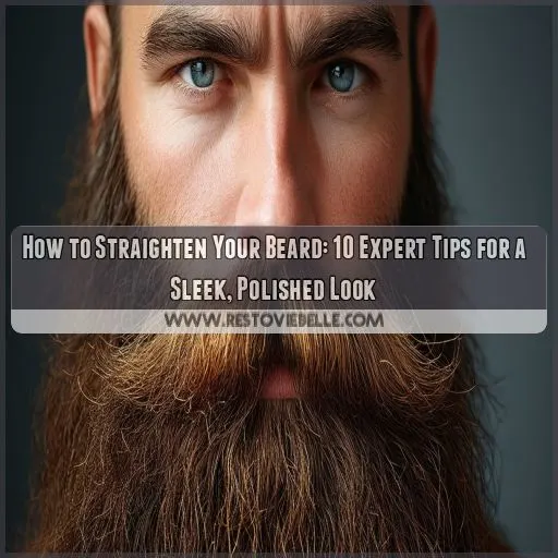 how to straighten your beard