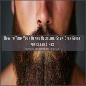 how to trim your beard neckline