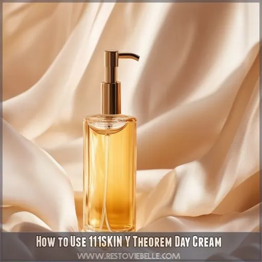 How to Use 111SKIN Y Theorem Day Cream