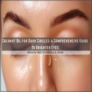 how to use coconut oil for dark circles under eyes
